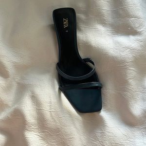 SOLD!Blue slip on sandal